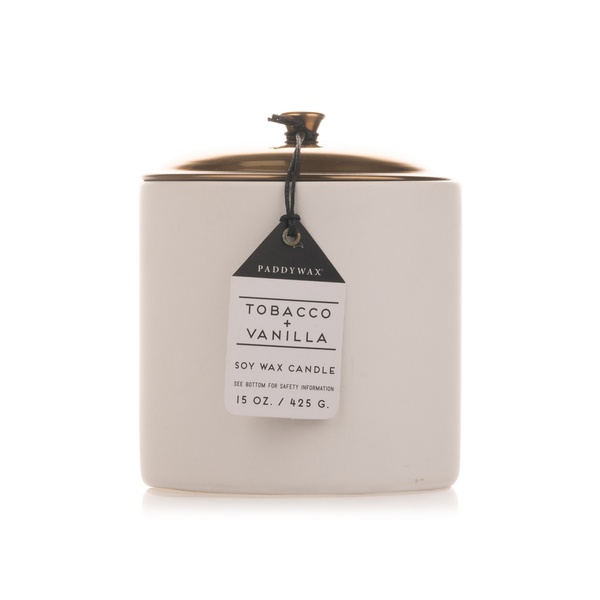 Paddywax Hygge 15oz Candle Tobacco and Vanilla