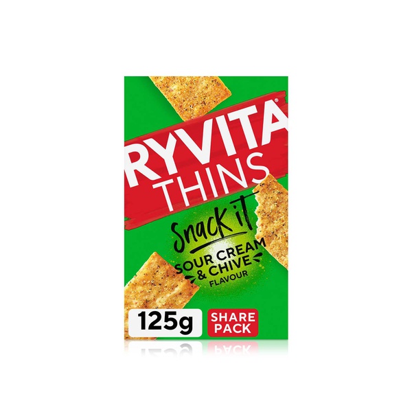 Ryvita Thins Sour Cream & Chive Flatbread 125g