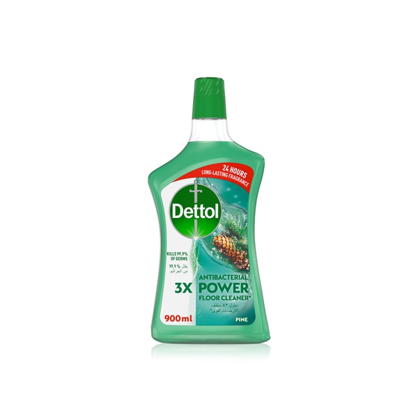 Buy Dettol antibacterial power floor cleaner pine 900ml in UAE
