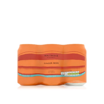 Waitrose Fiery Ginger Beer No Added Sugar 6 x 330ml