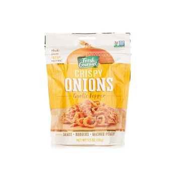 Fresh Gourmet Crispy Onions with Garlic and Pepper 99g