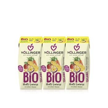 Hollinger Organic Multi Sunrise Juice 3 x 200ml