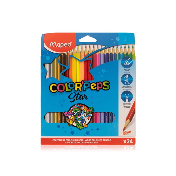 Maped Color Peps Wooden Coloured Pencils Set x 24