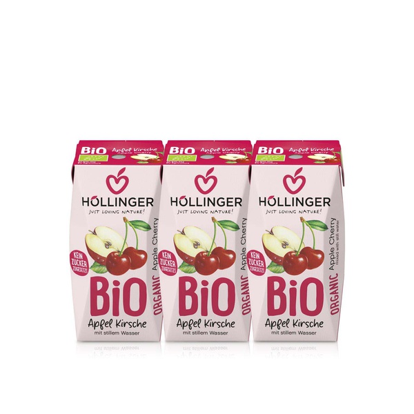 Hollinger Organic Apple Cherry Juice 3 x 200ml