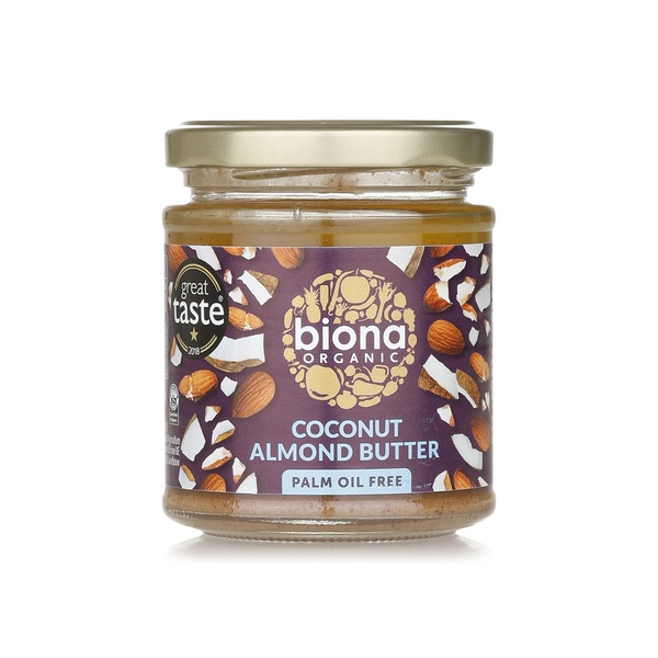 Buy Biona organic coconut & almond butter 170g. in UAE