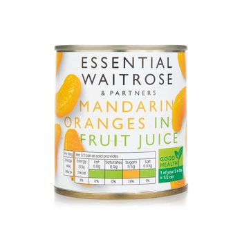 Waitrose Essential Mandarin Oranges in Fruit Juice 298g