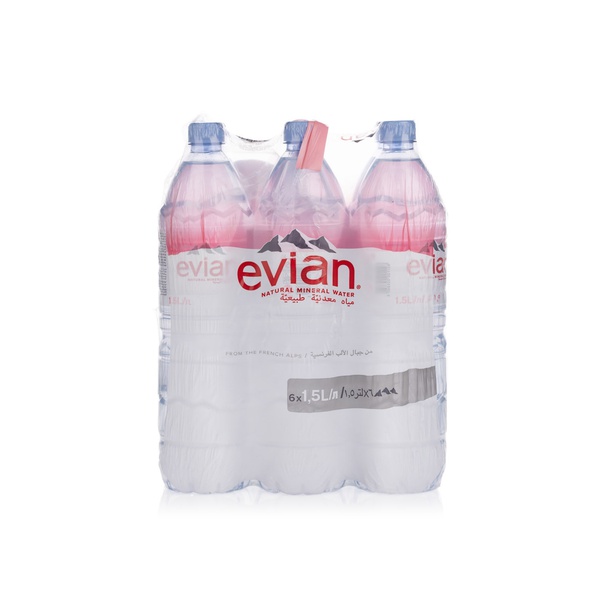 Buy Evian mineral water 1.5l 5+1 free in UAE