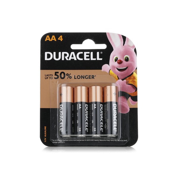 Duracell AA alkaline batteries x4 - Spinneys UAE