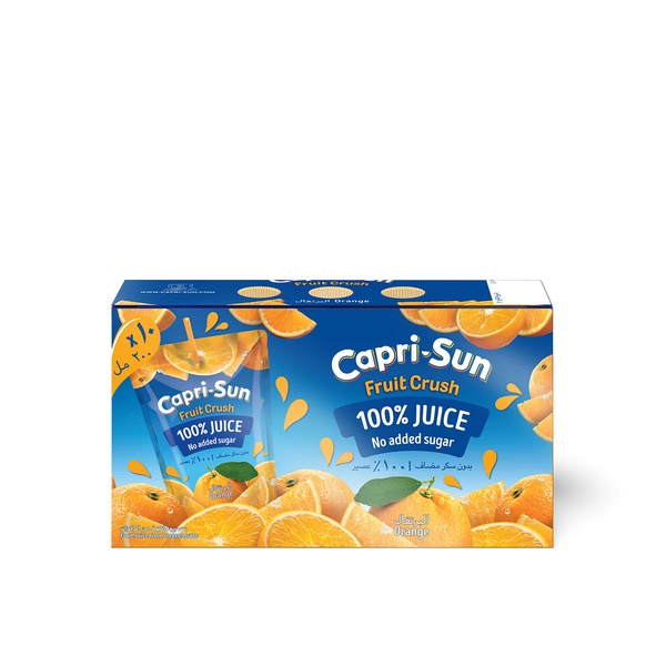 Buy Capri-Sun fruit crush orange juice 10 x 200ml in UAE