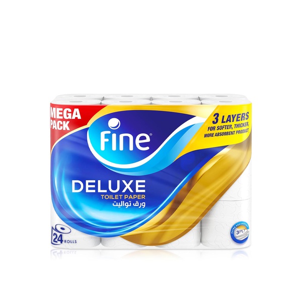 Fine Deluxe Toilet Paper 3ply 24 Rolls