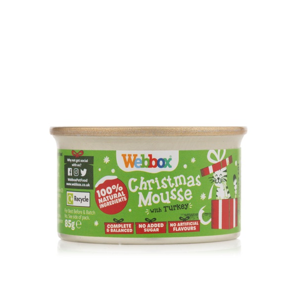 Webbox Festive Mousse for Cats with Turkey 85g