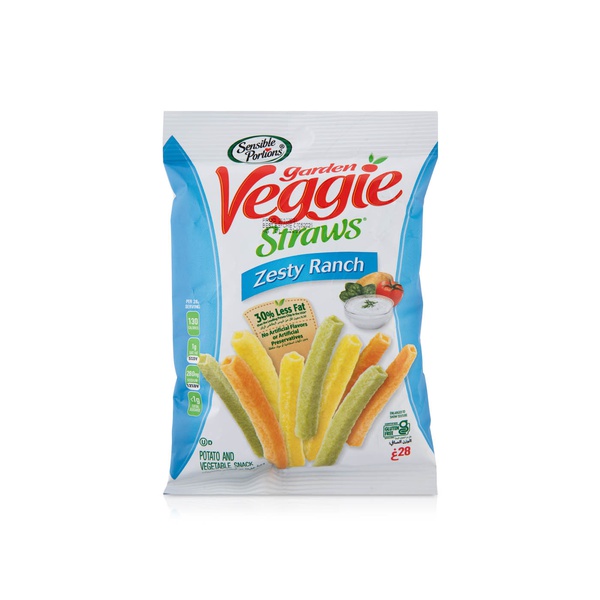 Sensible Portion Garden Veggie Straws Zesty Ranch 28g