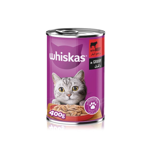 Whiskas Adult Wet Cat Food Tasty Mince Beef 400g