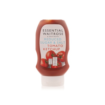 Waitrose Essential Reduced Sugar and Salt Ketchup 445g