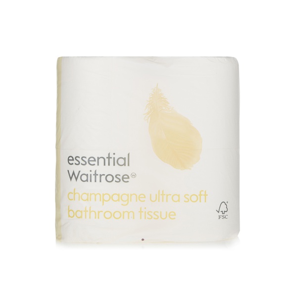 اشتري Essential Waitrose champagne ultra-soft bathroom tissue 2ply x4 rolls في الامارات