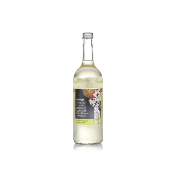 Buy Waitrose sparkling water with apple and elderflower 750ml in UAE