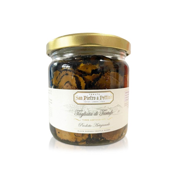 San Pietro a Pettine Black Summer Truffle Slices in Extra Virgin Olive Oil 310g