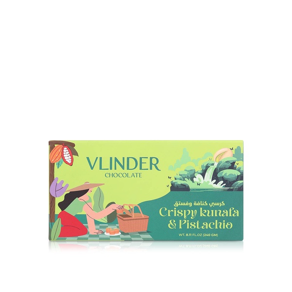 Vlinder Chocolate Crispy Kunafa Pistachio 240g