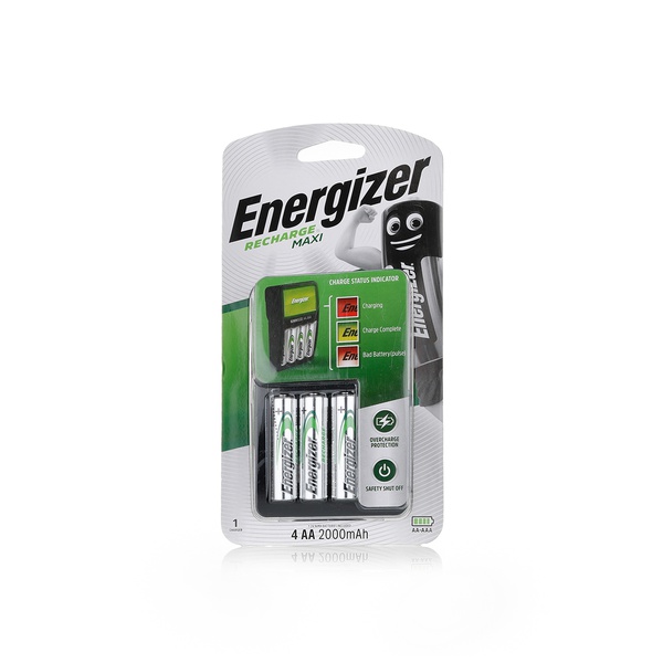 Energizer maxi charger with 4 AA batteries - Spinneys UAE