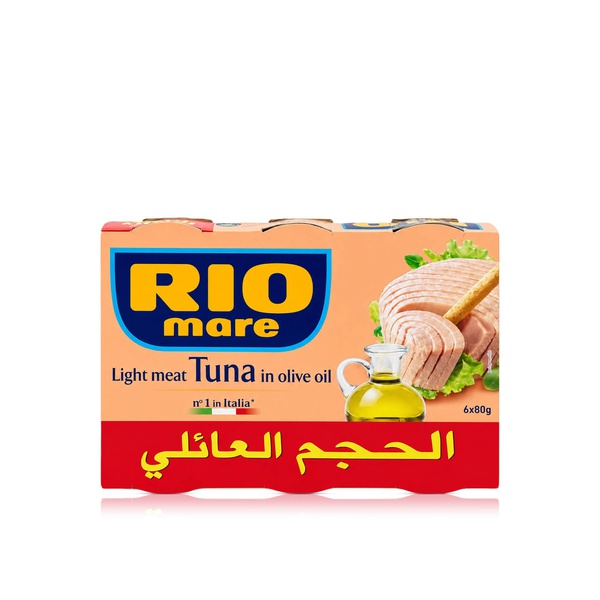 Rio Mare Light Meat Tuna in Olive Oil 80g × 6