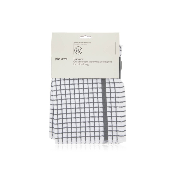 John Lewis grey check terry tea towel price in UAE | Spinneys UAE ...