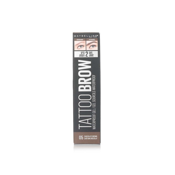 Buy Maybelline New York Tattoo Brow waterproof gel 05 chocolate brown in UAE