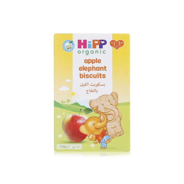 Buy HiPP organic apple elephant biscuits 12m+ 150g in UAE