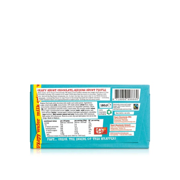 Tony's Chocolonely Milk Crispy Wafer 180g