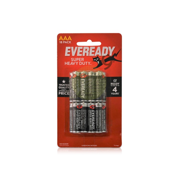 Eveready Super Heavy Duty AAA Batteries x18