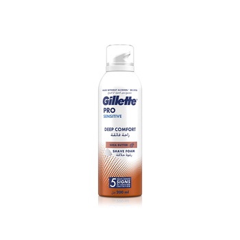 Gillette Pro Sensitive Deep Comfort Shea Butter Shave Foam 200ml