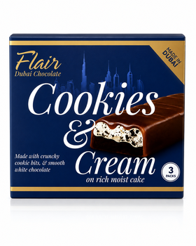 Flair Cookies & Cream Cake Bar x 3