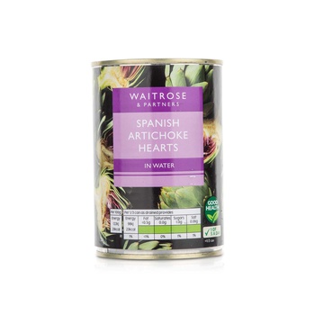 Waitrose Spanish Artichoke Hearts in Water 390g