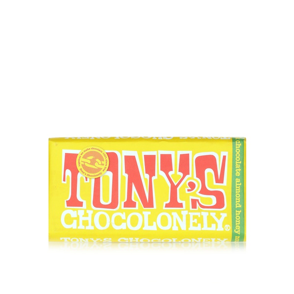 Buy Tonys Chocolonely milk almond honey nougat 180g in UAE