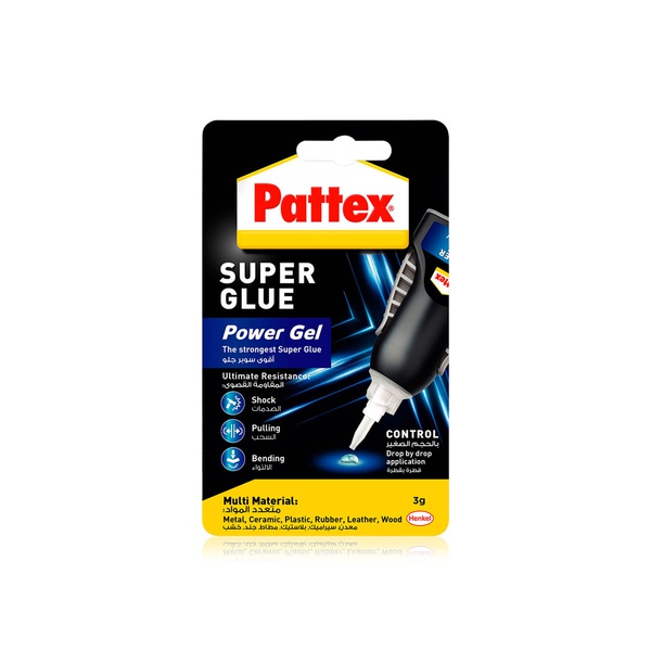 Pattex Super Glue Power Gel Control Tube 3g
