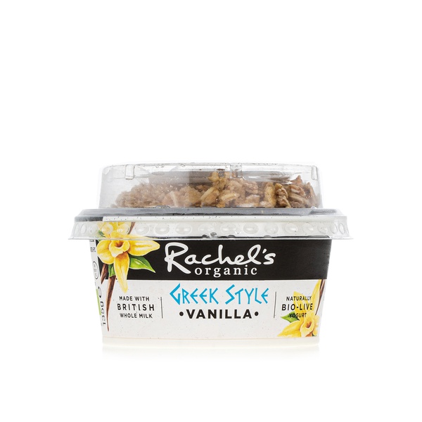 اشتري Rachels Organic Greek style vanilla breakfast bio live yoghurt 135g في الامارات