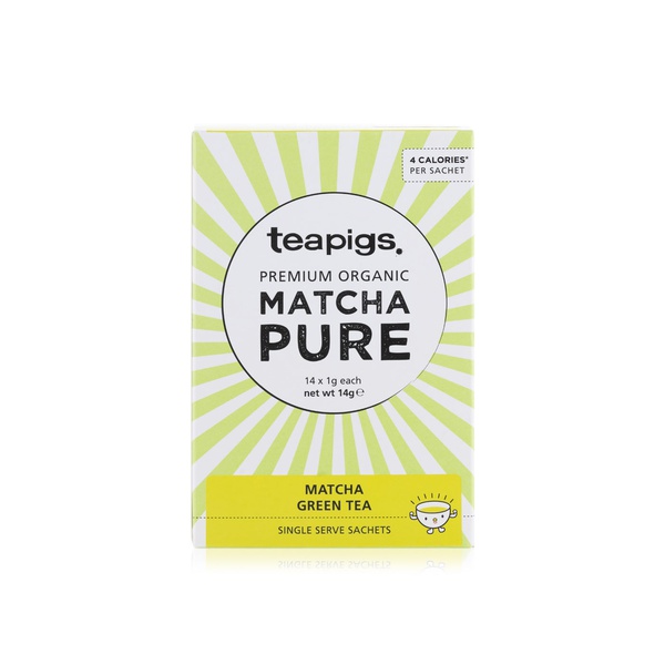 اشتري Teapigs premium organic pure matcha tea 14 sachets 14g في الامارات