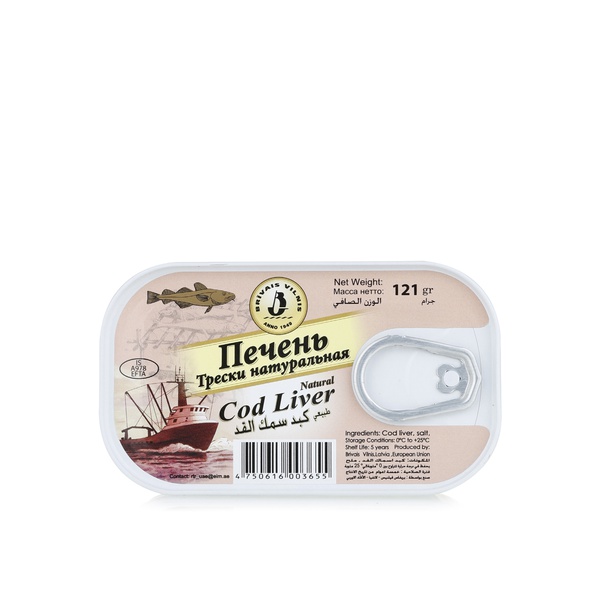 Brivais Cod Livers in Oil 121g