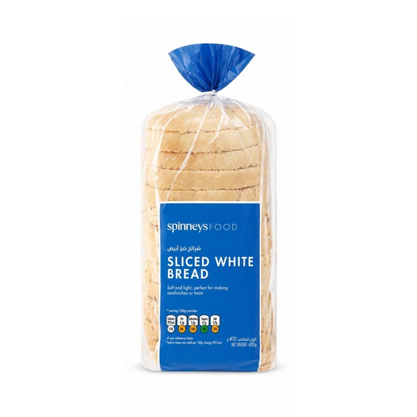 Spinneysfood White Bread 400g