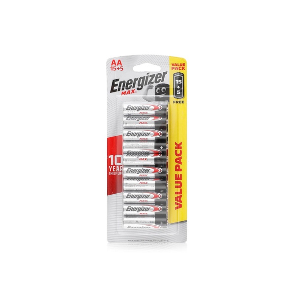 Energizer Max AA batteries value pack x15+5 Spinneys UAE