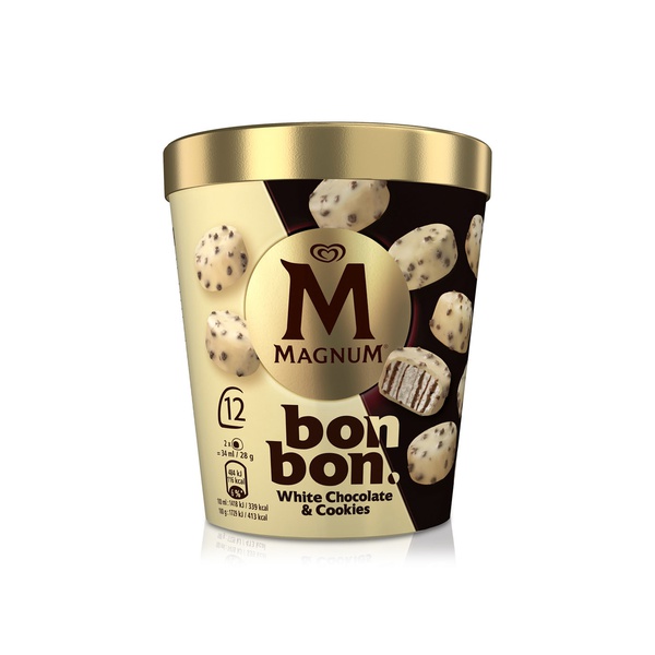 Magnum Icecream Bonbon White Chocolate & Cookies 204ml