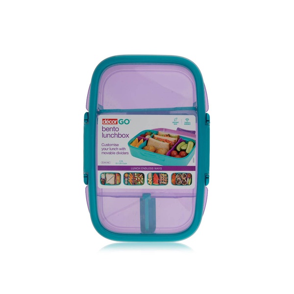 Decor Go Bento Lunch Box Assorted 2 litre