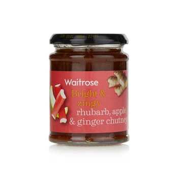 Waitrose Rhubarb Apple & Ginger Chutney 320g