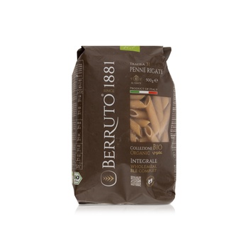Berruto 1881 Organic Wholemeal Penne Rigate Pasta 500g