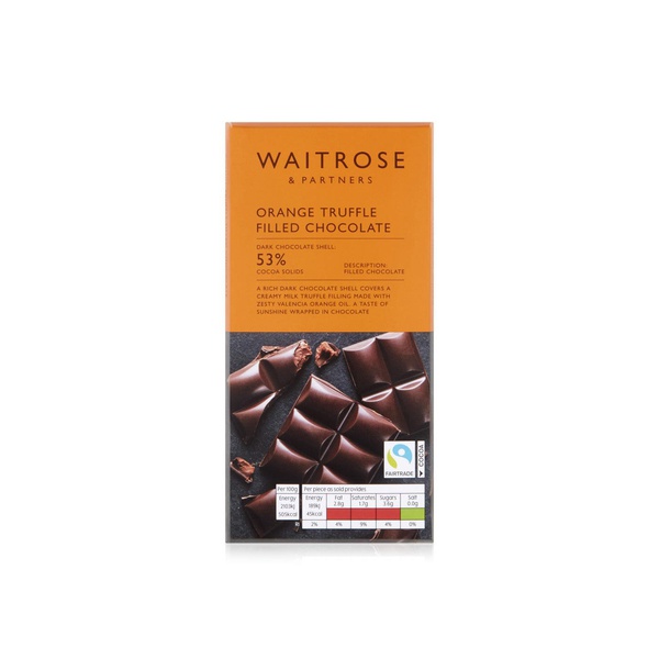 Waitrose orange truffle filled chocolate 90g Spinneys UAE