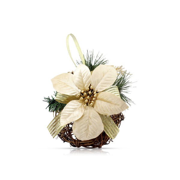 Christmas Magic Christmas Rattan Ball Decoration