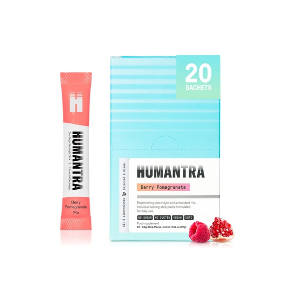 Humantra Berry Pomegranate Electrolyte Supplement 20 Sticks