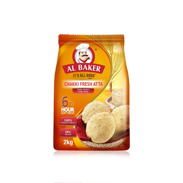 اشتري Al Baker chakki fresh atta flour 2kg في الامارات