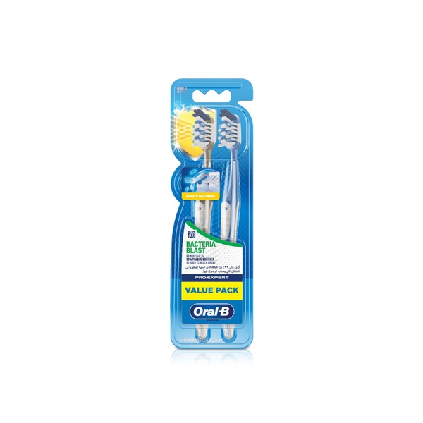 Oral B Pro Expert Bacteria Blast Toothbrush Medium 1+1