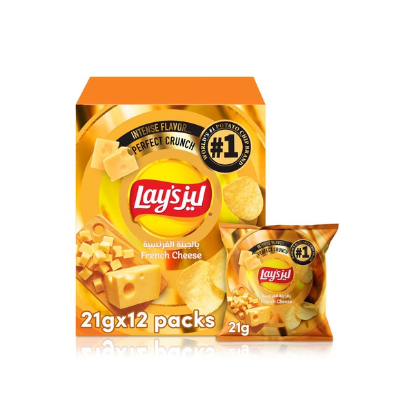 Lays French Cheese Potato Chips 12 x 21g