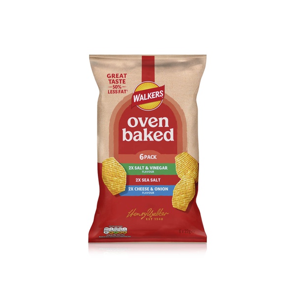 Walkers Baked Variety Multipack Crisps 132g 6s